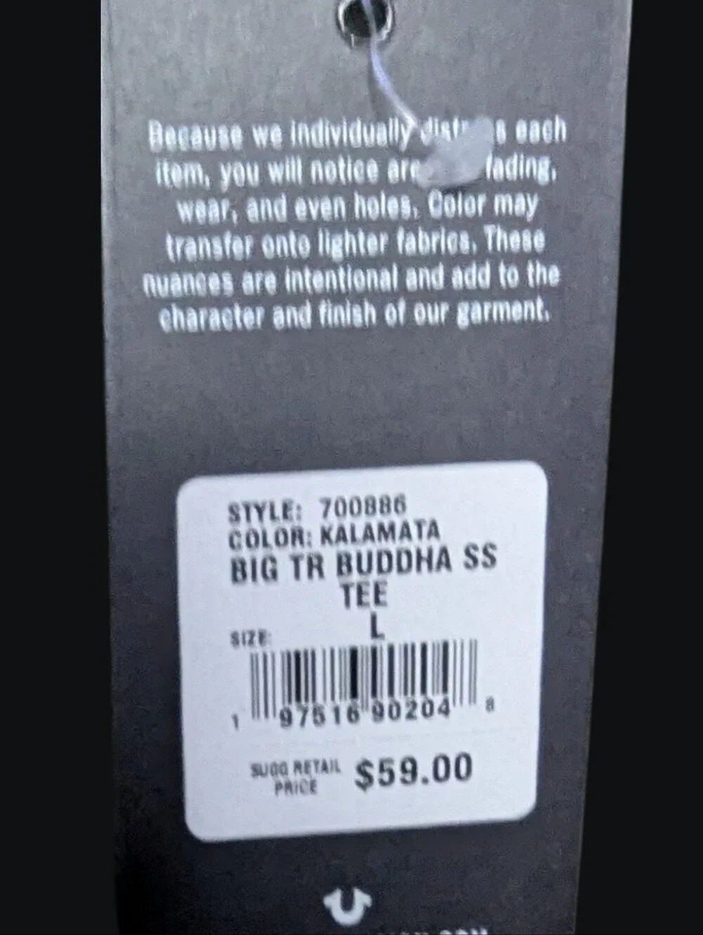 True Religion Big TR Buddha SS Tee T-Shirt